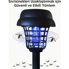 Güneş Enerjili LED Aydınlatma ve Sivrisinek Kovucu Lamba 2li Solar, Su Geçirmez, Kablolu Şarj Gerektirmez, Bahçe ve Dış Mekanlar Için Çift Fonksiyonlu Çevre Dostu Lamba