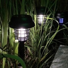 Güneş Enerjili LED Aydınlatma ve Sivrisinek Kovucu Lamba 2li Solar, Su Geçirmez, Kablolu Şarj Gerektirmez, Bahçe ve Dış Mekanlar Için Çift Fonksiyonlu Çevre Dostu Lamba