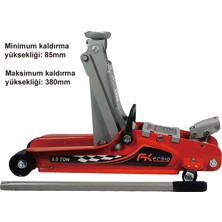 Friko 2.5 Ton Timsah Kriko (13.3 Kg) -Arabalı- Profesyonel Kullanıma Uygundur