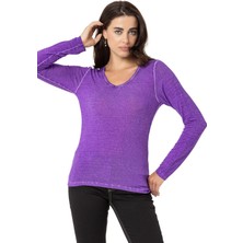 WL355  Kadın Yaka  Kısmı Detaylı Basic Üst