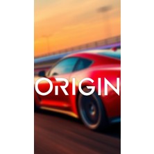 Orıgın 20X4,5 Jdm Yazı Araba-Motosiklet Cam Etiket Sticker Beyaz Renk