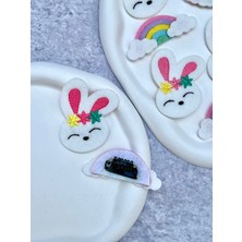 Tavşan ve Gökkuşağı Saçsız Bebek Tokası