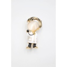 Doktor Broş - Beyaz