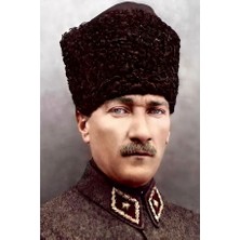 Türk Bayrağı ve Atatürk Posteri 100X150