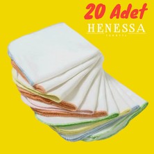 20 Adet Pamuklu Bebek Ağız Mendili (Sırt, Yüz ve Ter) 22×22