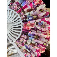 Plastik Desenli Yelpaze