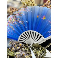 Plastik Desenli Yelpaze