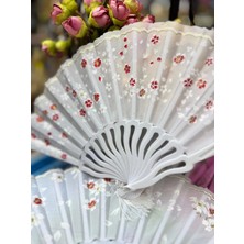 Plastik Desenli Yelpaze