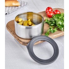 Çelik Sızdırmaz Kapaklı 12cm Saklama Kabı