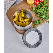 Çelik Sızdırmaz Kapaklı 12cm Saklama Kabı