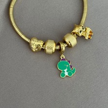 Yazılı Kalp Charm'lı Bileklik