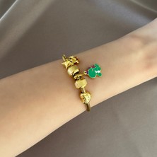 Yazılı Kalp Charm'lı Bileklik