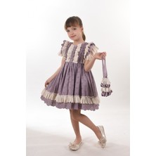 Özel Tasarım Kız Çocuk Kısa ELBISE_M2326