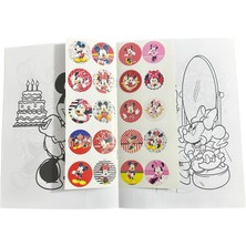 Boyama Kitabı Stickerli Kız Fare Model Minnie Mouse