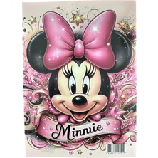 Boyama Kitabı Stickerli Kız Fare Model Minnie Mouse