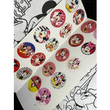 Boyama Kitabı Stickerli Kız Fare Model Minnie Mouse