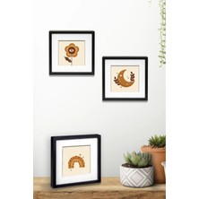 Yapışkanlı Sök-Tak Paspartulu Beyaz 14X14CM Pola Kare Fotoğraf Çerçevesi - 3'lü Paket