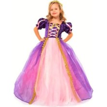 Rapunzel Kız Çocuk Kostüm