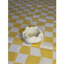 Dekoratif 3'lü Set, Lotus Mumluk, Vazo, Sunum Tabağı