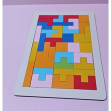 Ahşap Tetris Puzzle Eğitici Oyuncak