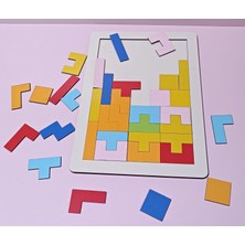 Ahşap Tetris Puzzle Eğitici Oyuncak