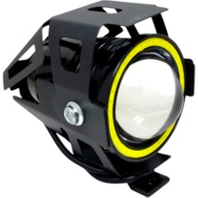 Moto Eczane Sis Farı U7 Mercekli LED Uzun-Kısa-Çakar 3 Mod