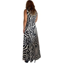 Zebra Uzun Elbise
