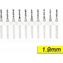 Pcb Mikro Karbür Cnc Matkap Ucu 10LU Set 1,90MM Tungsten 18 Shank