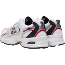 New Balance 530V2 White Silver Red - Unisex Spor Ayakkabı Sneaker MR530SA