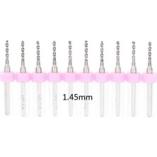 Mikro Karbür Pcb Matkap Ucu Metal Cnc Sondaj 10LU Set 1.45MM