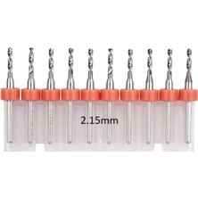 Mikro Karbür Pcb Matkap Ucu Metal Cnc Sondaj 10LU Set 2.15MM