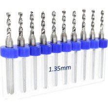 Mikro Karbür Pcb Matkap Ucu Metal Cnc Sondaj 10LU Set 1.35MM