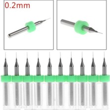 Pcb Matkap Ucu 0,2mm Tungsten Mikro Karbür 10 Adet 18 Shank