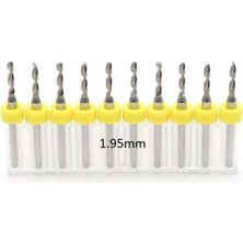 Mikro Karbür Pcb Matkap Ucu Metal Cnc Sondaj 10LU Set 1.95MM