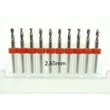 Mikro Karbür Pcb Matkap Ucu Metal Cnc Sondaj 10LU Set 2.65MM
