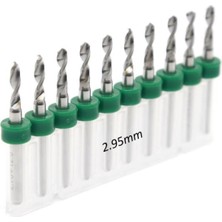 Mikro Karbür Pcb Matkap Ucu Metal Cnc Sondaj 10LU Set 2.95MM
