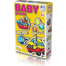 12003 Ks Baby Puzzle - Ulaşım Araçları / 15 Parça Puzzle / +2 Yaş