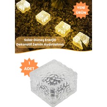 Trendpoint (1ADET) Güneş Enerjili Premium LED Dekoratif Zemin Bahçe Aydınlatma Solar Peyzaj Kaliteli