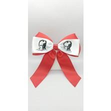 Fiyonk Desen Siyah Atatürk Silüetli Pens Toka