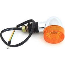 Moto Eczane Sinyal Sarı Camlı Krom Çita