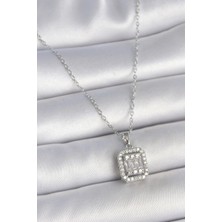 Çarşı Point 316l Çelik Zincir Gold Renk Zirkon Taşlı Kadın Kolye