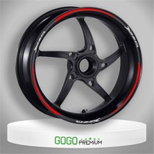 Moto Eczane Jant Şeridi Büyük Reflektör Kırmızı Dominar