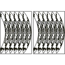 Moto Eczane Jant Şeridi Büyük Kamuflaj Beyaz Honda Pcx