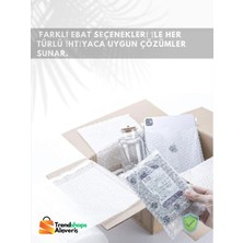 Trendshopsalışveriş 100 Adet 25X30 5cm Bantlı Balonlu Patpat Naylon Torba