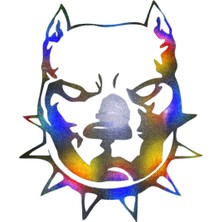 Hologram Köpek4  Model Sticker – Işık Vurunca Renk Değiştirir – Modifiye Dekarasyon Sticker Araç % Kask Uyumlu,düz ve Prüszsüz Yüzeyler Için(Meristeed)