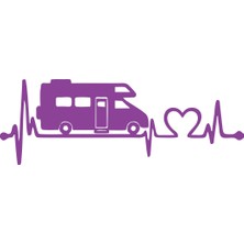 Ritim Karavan Sticker 17X17 cm Mor