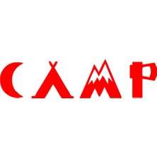 Camp Kamp STICKER17X17 cm Kırmızı