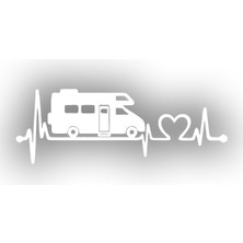 Ritim Karavan Sticker 17X17 cm Beyaz