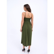 Melenza 7322 Elbise-Haki