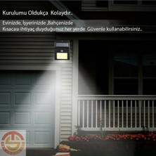 Hareket Sensörlü Solar 48 LED Bahçe Lambası